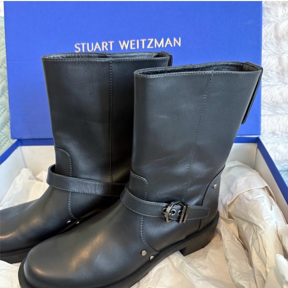 Stuart Weitzman Leather Maverick Boots